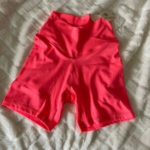 Aerie Bright Pink Bike Shorts